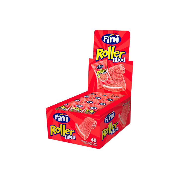 Fini Roller Aardbei & Room 20 g (40 stuks) - Distribución Mayorista