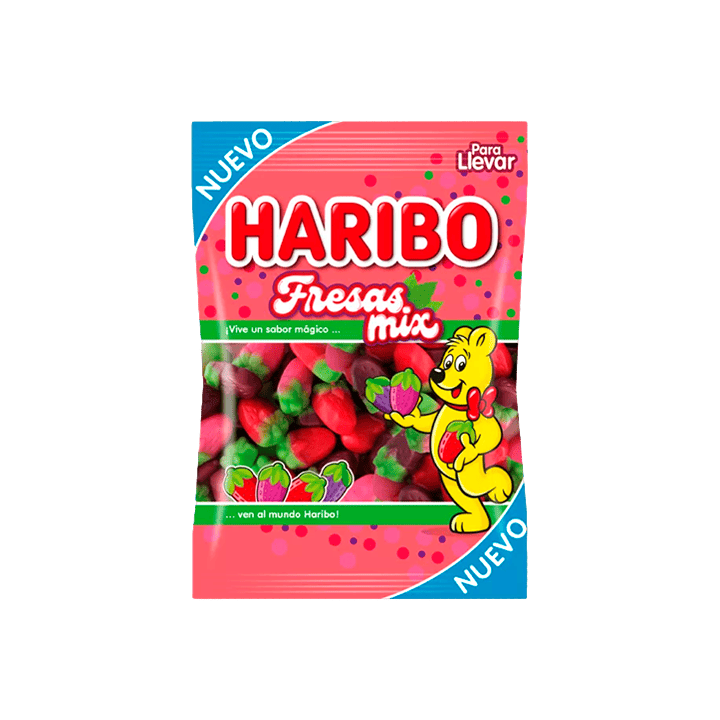 Fresas Mix Haribo 100g - Distribución Mayorista