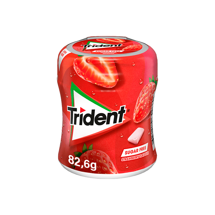 Trident Dragee Aardbei 82,6 g - Distribución Mayorista