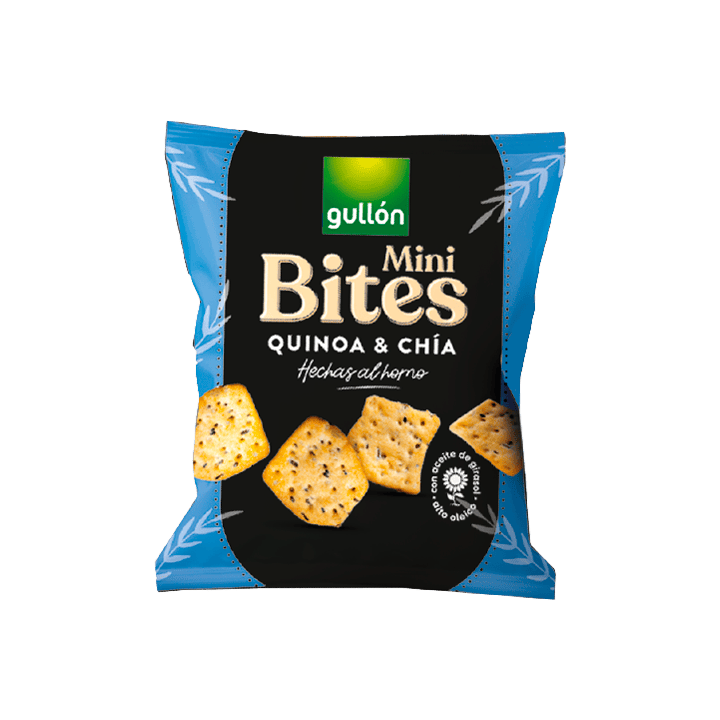 Mini Bites Quinoa y Chía 4 x 40g Gullón - Distribución Mayorista