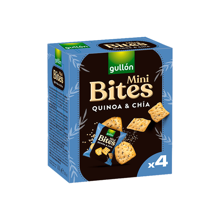 Mini Bites Quinoa en Chia 4 x 40 g Gullón | Distribucion Mayorista