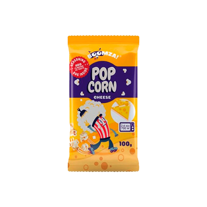Boomza Popcorn Queso 100g - Distribución Mayorista