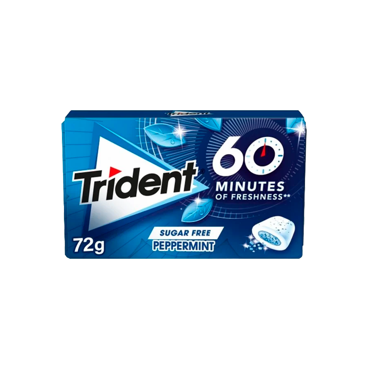 Trident 60 Minutes Menthe 22g - Distribución Mayorista