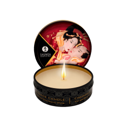 Shunga Massagekaars Aardbei (Mousserende Wijn) - Distribución Mayorista