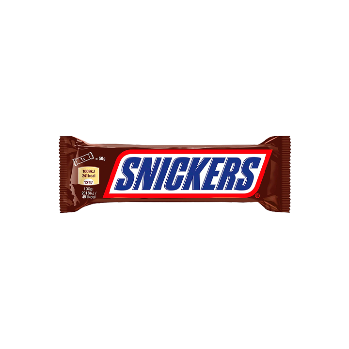 Snickers 50 g Import Mars | Distribución Mayorista