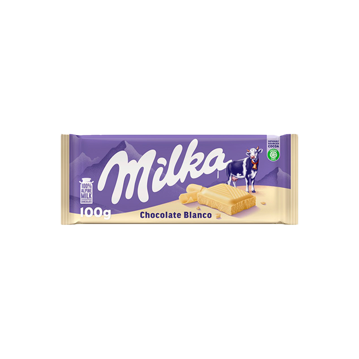 Milka Chocolate Blanco 100g - Distribución Mayorista