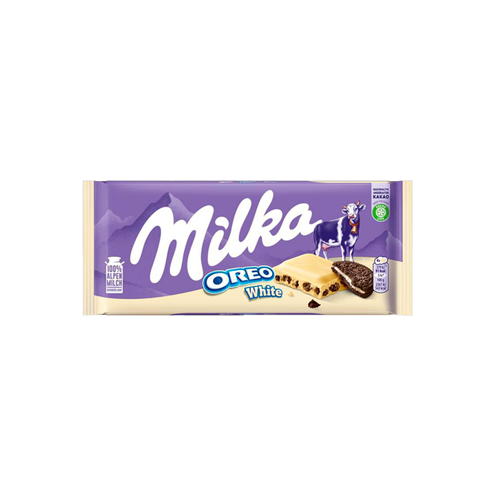 Milka Chocolate Blanco y Oreo 100g - Distribución Mayorista