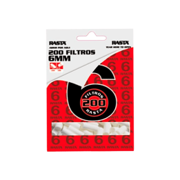 Filtros Algodón 6mm Rasta 200 uds-Distribución Mayorista