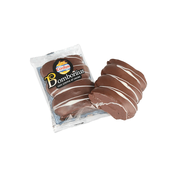 Bombonius con Crema al Cacao 80 g Codan | Distribución Mayorista