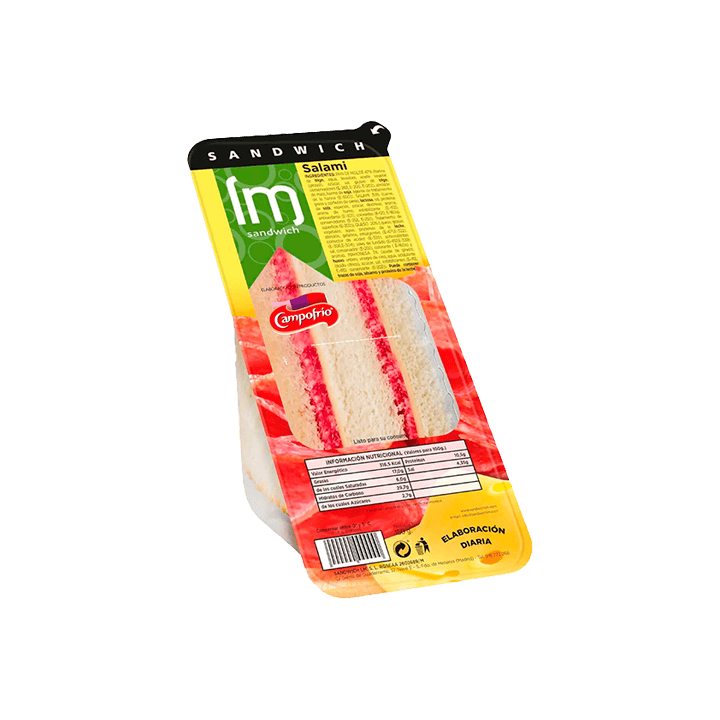 Sandwich Salami y Queso 130g - Distribución Mayorista