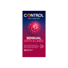 Control Sensual Dots & Lines 12 stuks-Distribución Mayorista