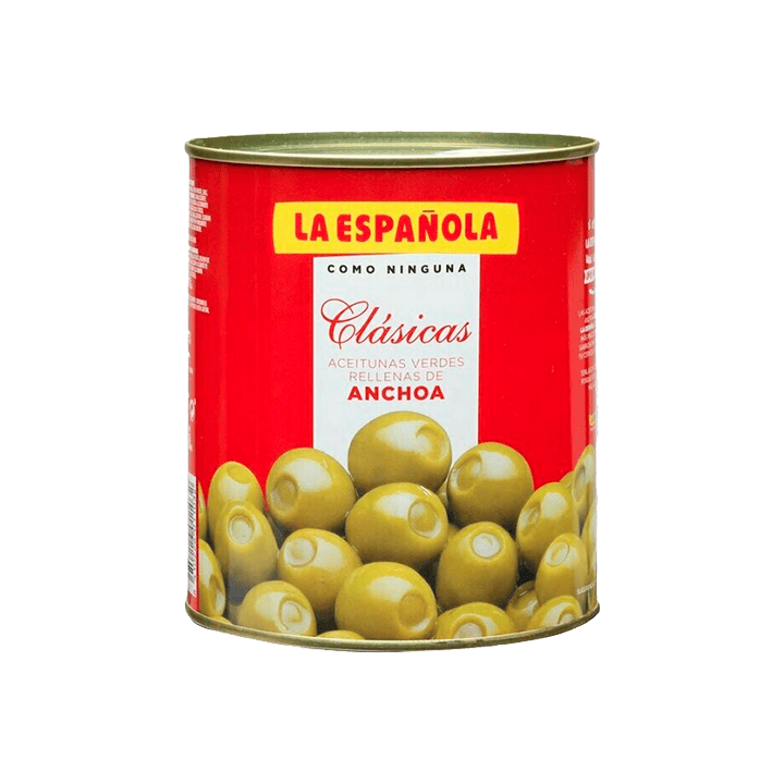 Aceitunas Rellenas de Anchoa La Española 85g-Distribución Mayorista
