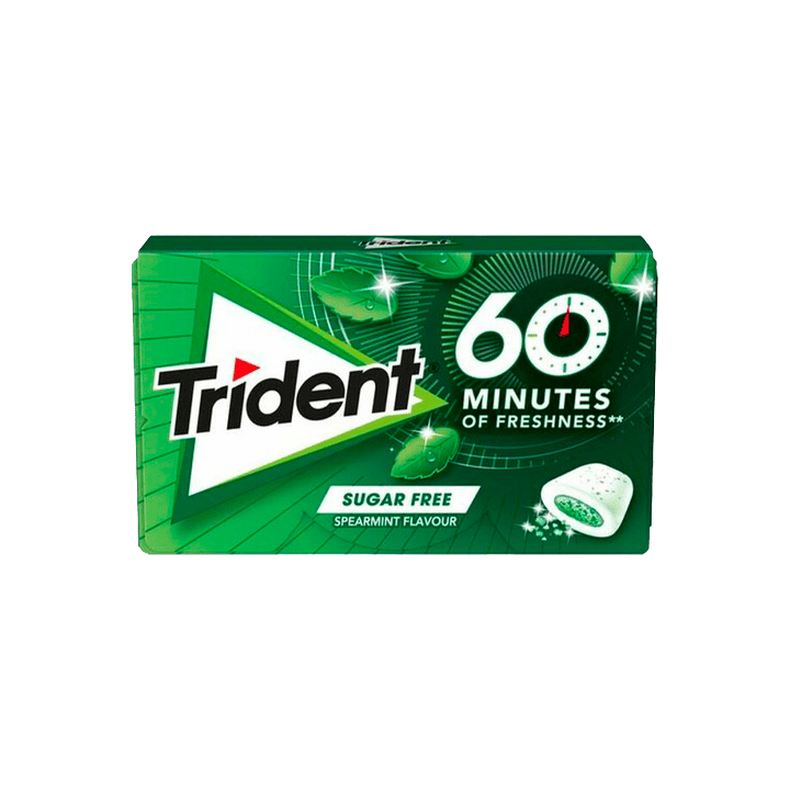 Trident 60 Minuti Menta Verde 22 g | Distribucion Mayorista
