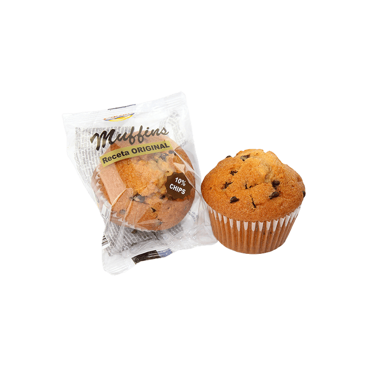 Muffins con Chips de Chocolate 60g Codan-Distribución Mayorista