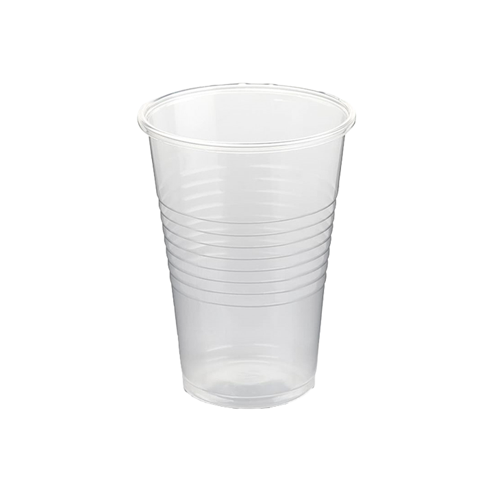 Transparante plastic beker 220 ml-Distribución Mayorista