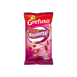 Snacks G Tiras Baconeras 33g Grefusa-Distribución Mayorista