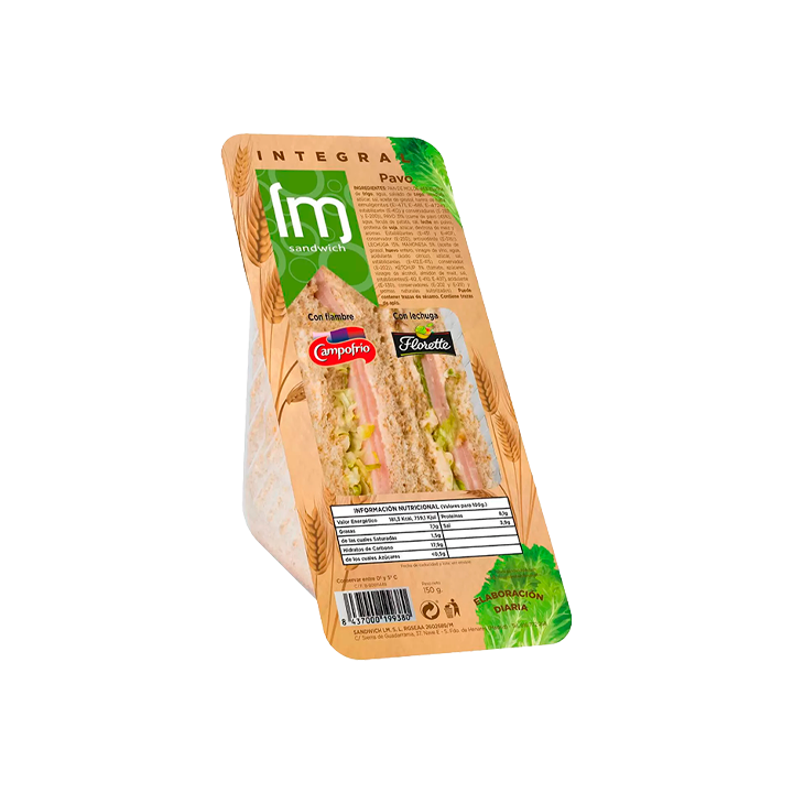 Sandwich Integral Pavo 150g - Distribución Mayorista