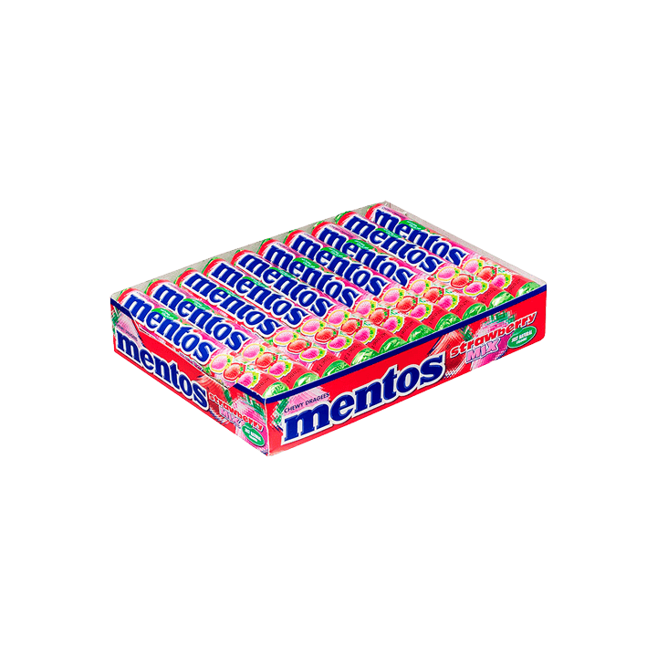 Mentos Fresa 37,5g-Distribución Mayorista