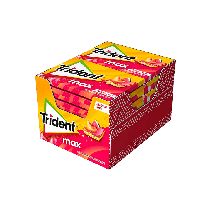 Trident Max Velletje Perzik/Watermeloen-Distribución Mayorista