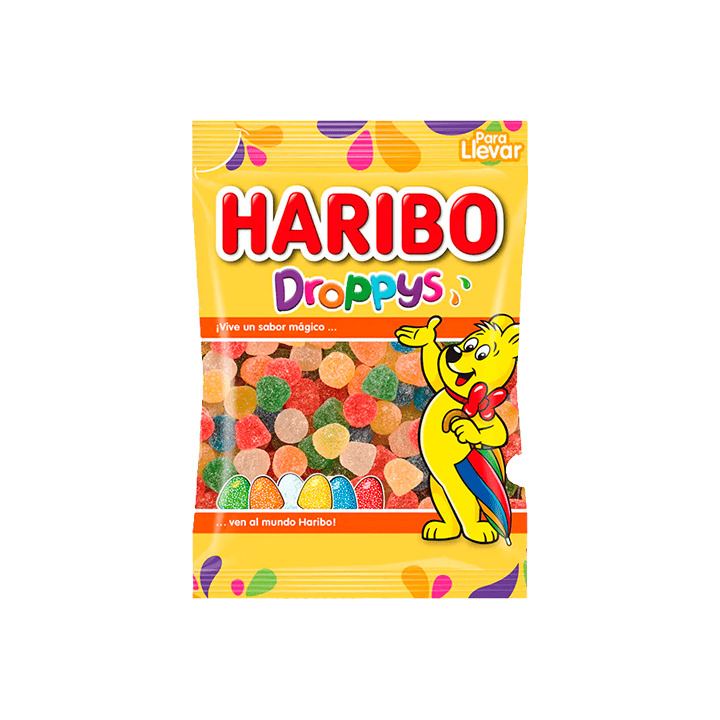 Gominolas Droppys 100g Haribo - Distribución Mayorista