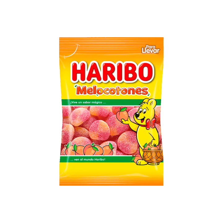 Gominolas Melocotones 100g Haribo-Distribución Mayorista