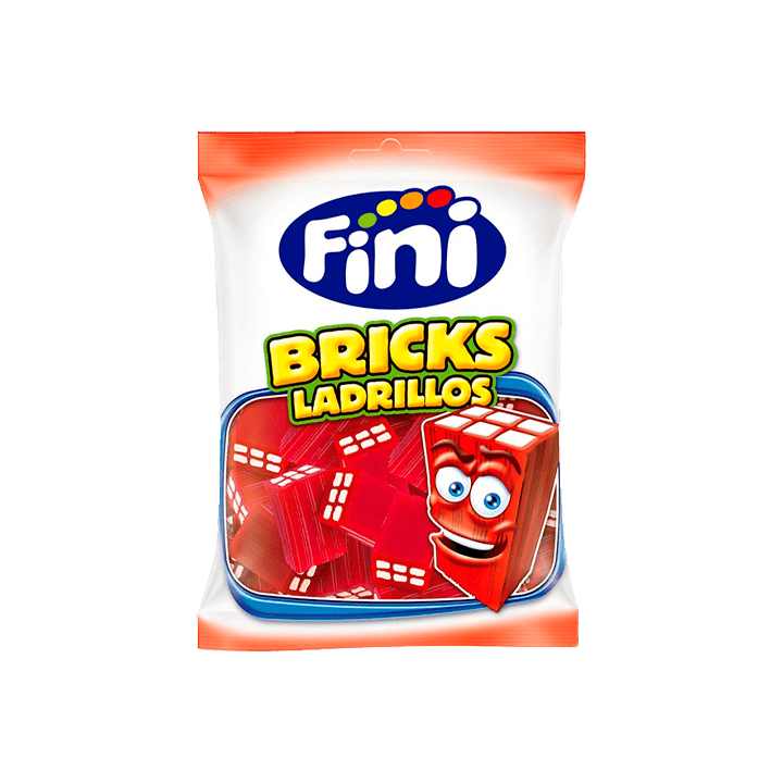Fini Glanzende Aardbeienblokjes 90 g | Distribución Mayorista