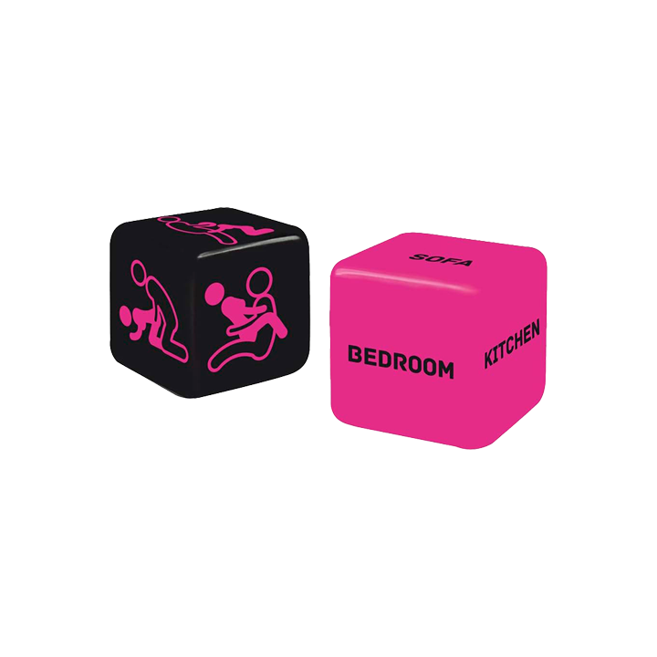 Dado Kama Sutra Negro/ Rosa-Distribución Mayorista