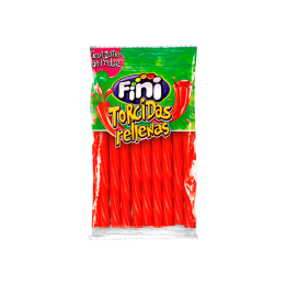 Torcidas Rellenas Fresa Pectina 90g Fini-Distribución Mayorista