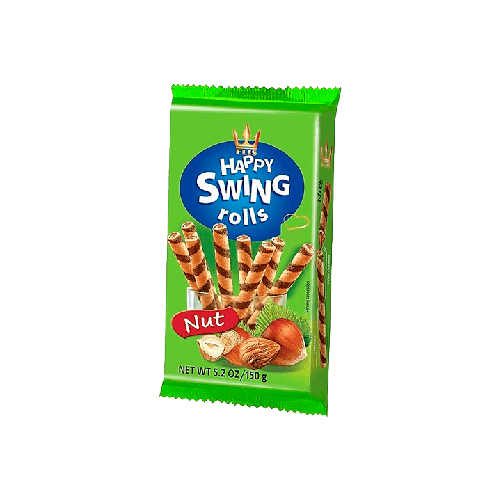 Tubitos Relleno Avellana 150g-Distribución Mayorista