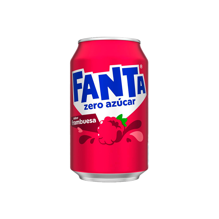 Fanta Frambuesa zero azúcar 330ml - Distribución Mayorista