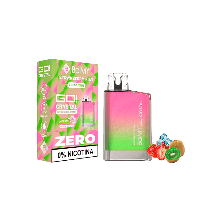 Balmy Go Crystal Fresa Kiwi Sin Nicotina - Distribución Mayorista