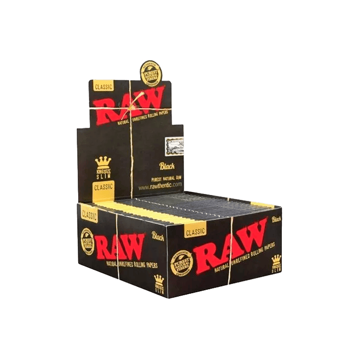 RAW Classic Slim Zwart Vloei | Distribución Mayorista