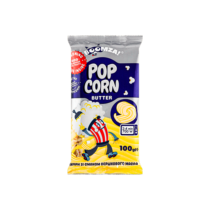 Boomza Popcorn Beurre 100g - Distribución Mayorista