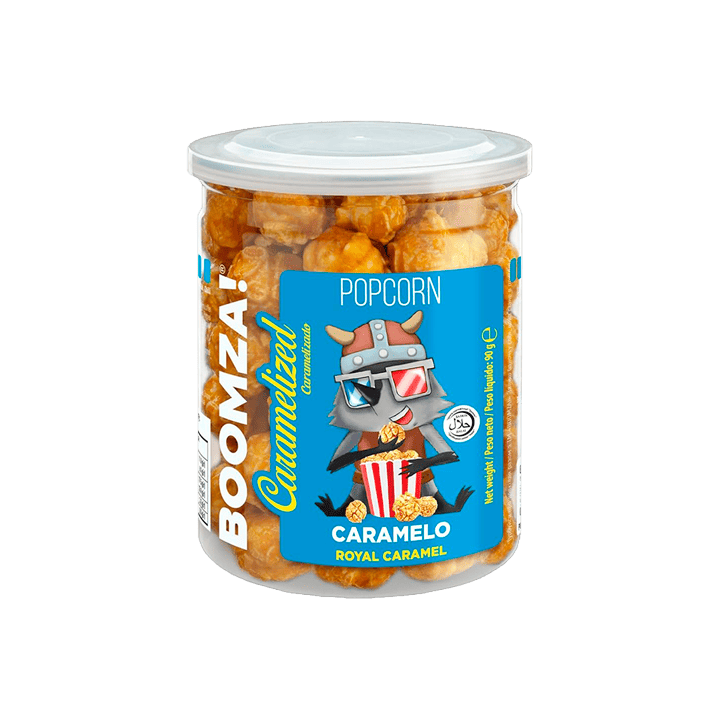 Boomza Popcorn Caramelizada Royal Caramel 90g - Distribución Mayorista