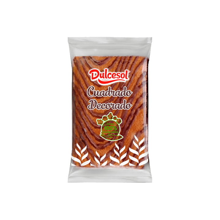 Quadrat dekoriertes 85g Dulcesol-Distribución Mayorista