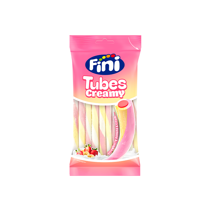Tubes Creamy Yogurt Erdbeere Banana 80g Fini - Distribución Mayorista