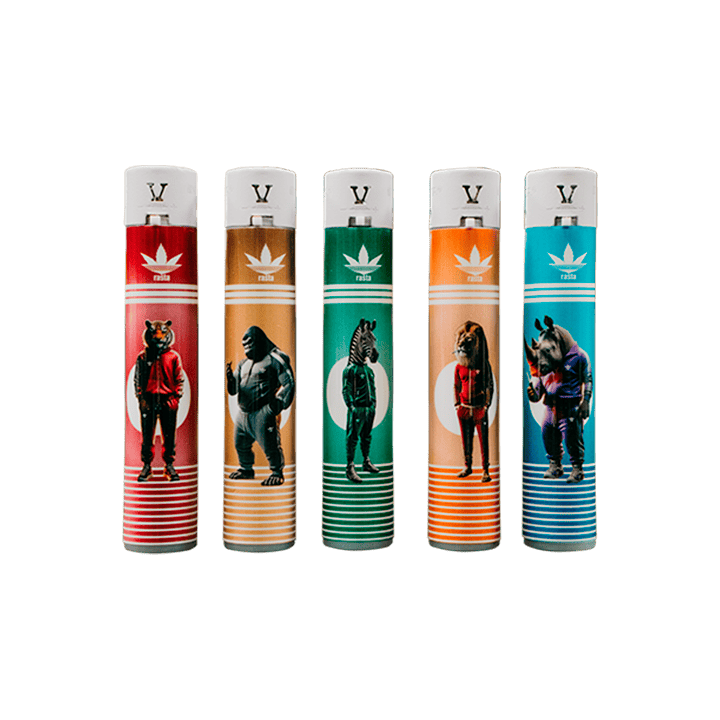 Mecheros Rasta Round Animales - Distribución Mayorista