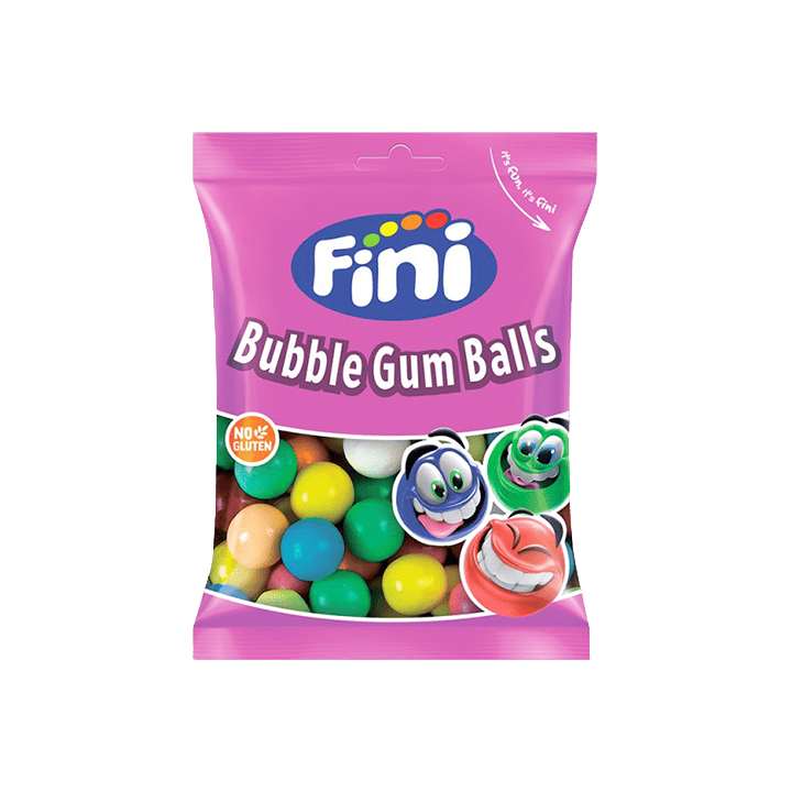 Bubble Gum Balls 90g Fini - Distribución Mayorista