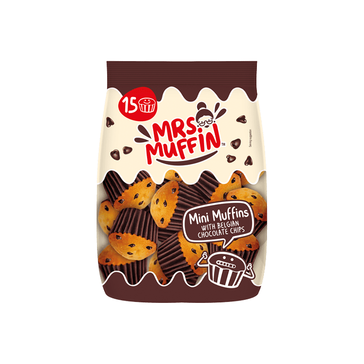 Mini Muffins Chips Chocolat 225g Mrs.Muffin - Distribución Mayorista