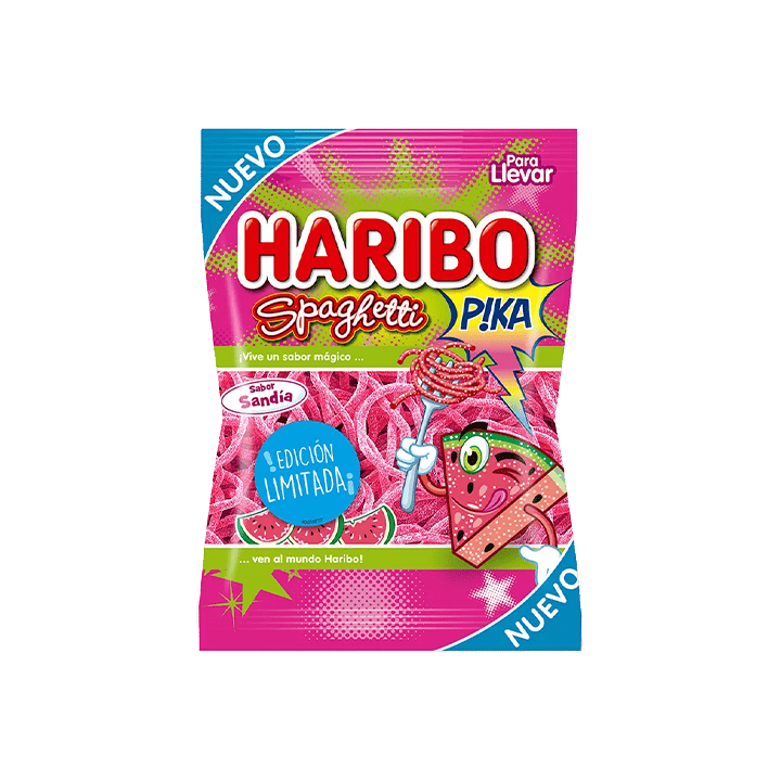 Spaghetti Melancia Pica 75g Haribo - Distribución Mayorista