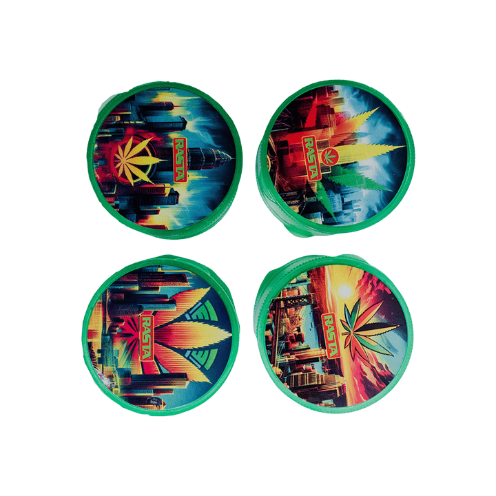 Grinder María 5 Partes 6cm Rasta - Distribución Mayorista