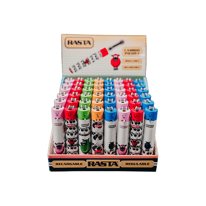 Rasta Round aanstekers met dierenmotieven - Distribución Mayorista