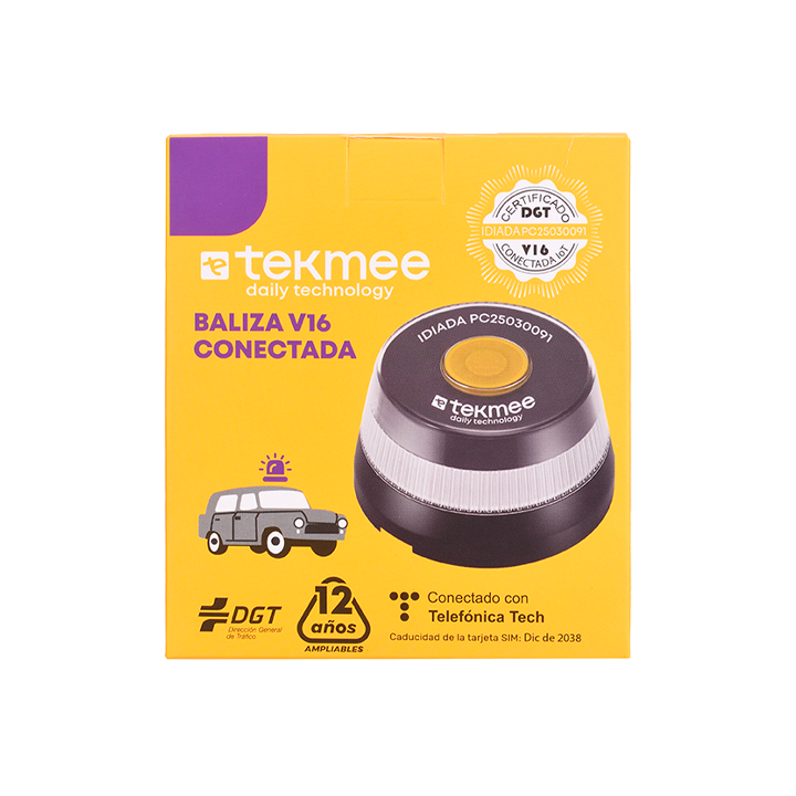 Tekmee V16 Connected Warnleuchte|Distribución Mayorista