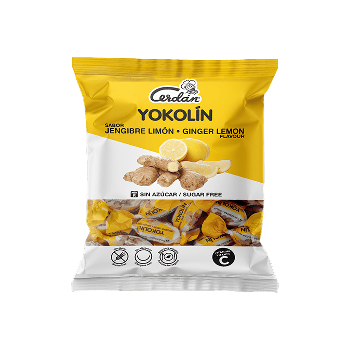 Yokolin Ginger-Lemon 50 g S/A Cerdán Caramelos - Distribución Mayorista